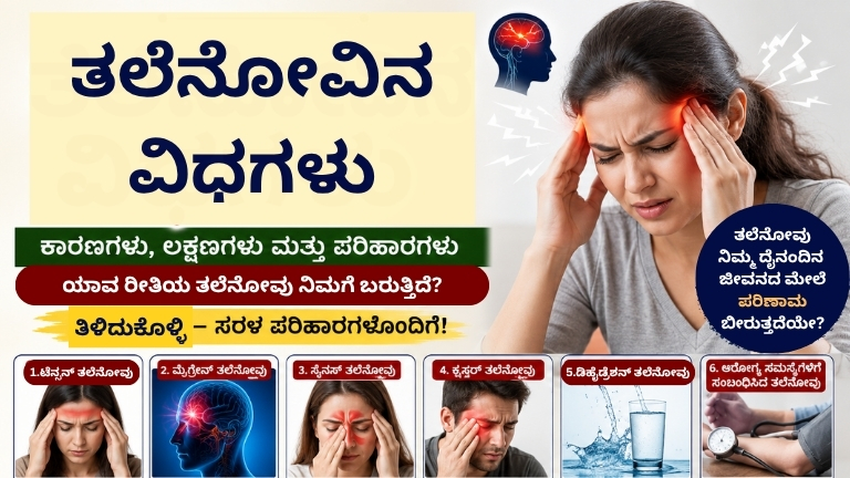 ತಲೆನೋವಿನ ವಿಧಗಳು